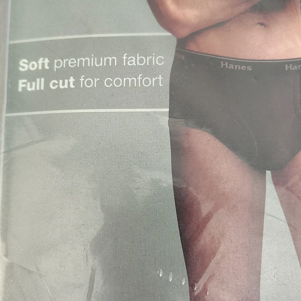 Vtg Classic Full Cut Hanes Men's briefs Size L - Picture 6 of 6